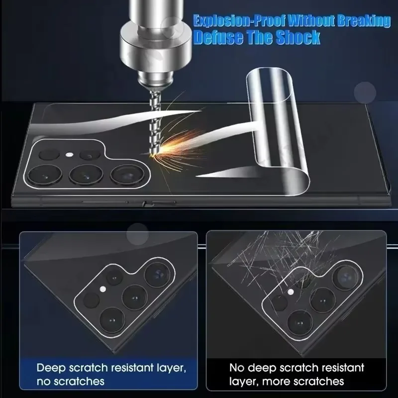 Película trasera de hidrogel para Samsung S25 Ultra S24 S23 Plus FE, Protector de pantalla para Galaxy A56 A55 A36 A35 A15 A16 5G, 5 uds. - imagen 2