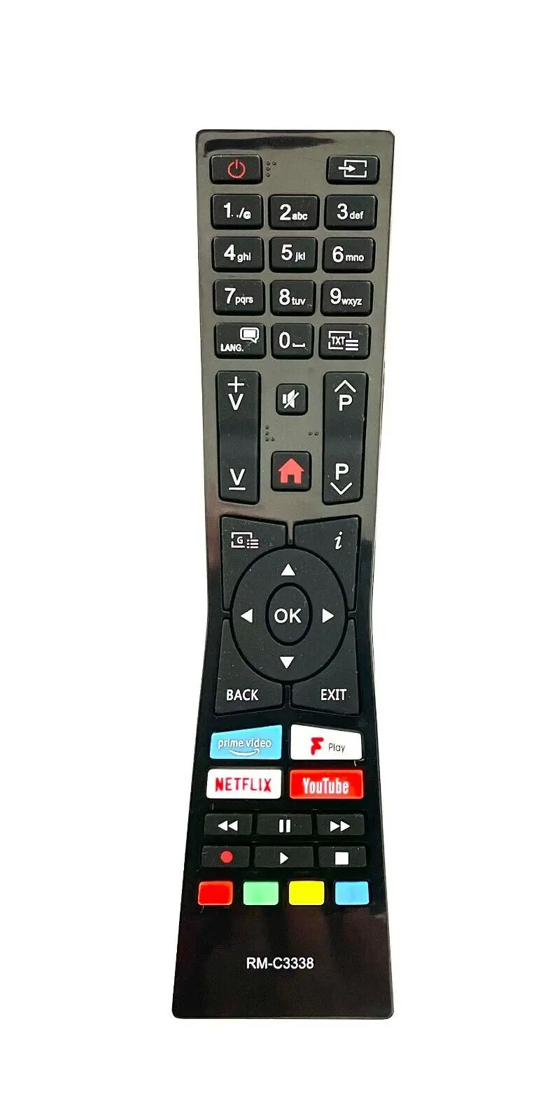 Control remoto para JVC RM-C3338 Reemplazo Smart LED TV Netflix Youtube NUEVO