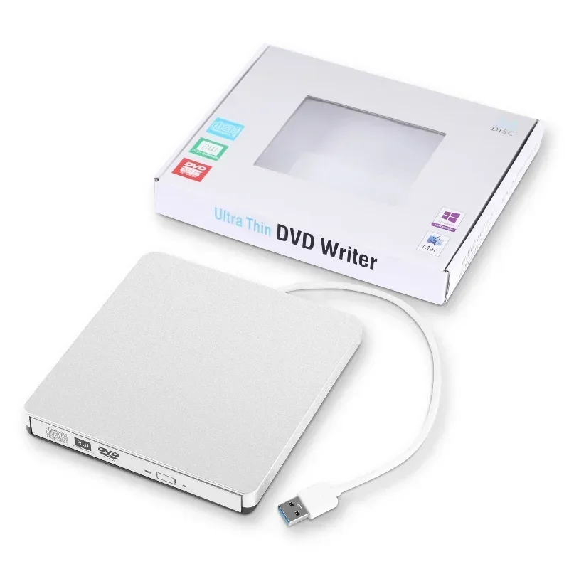 Lector de disco de CD ROM USB 3,0 portátil delgado externo PC de escritorio portátil tableta DVD-ROM unidad óptica promoción reproductor de DVD - imagen 5