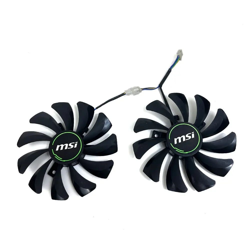 Juego de 2 ventiladores de GPU para HA9010H12F-Z, para MSI GTX 1660, 1660 SUPER, 1660 TI VENTUS XS C, MSI RTX 2060, 2060 SUPER VENTUS XS C, tarjeta de vídeo - imagen 3