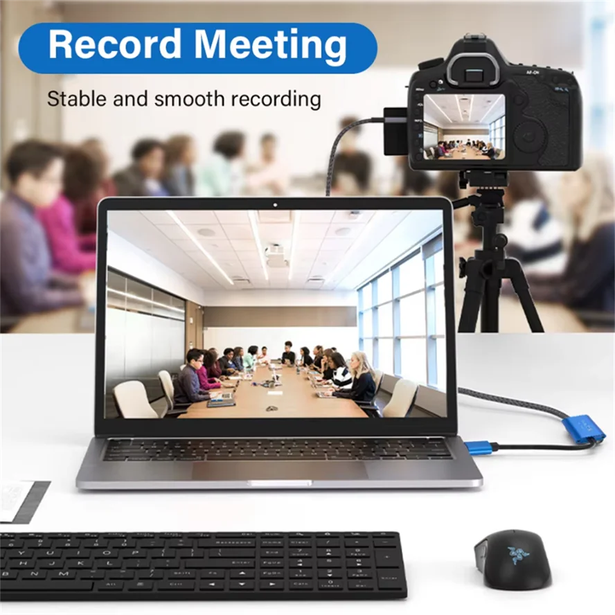 Tarjeta de captura de vídeo USB 3,0 compatible con HDMI a USB/tipo-c/MICRO Grabber de juegos grabación 1080P para Switch Xbox PS4/5 transmisiones en vivo - imagen 5