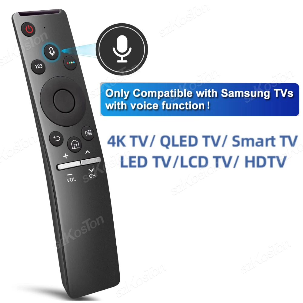 Mando a distancia de repuesto para Samsung Smart TV BN59-1266A Mando a distancia por voz universal para todas las televisores con función de voz Samsung - imagen 2