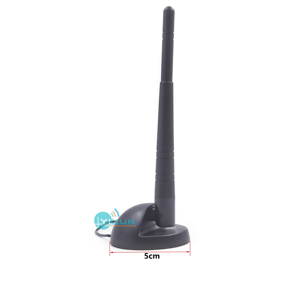 Antena Universal WIFI de doble banda Original MSI 2,4G 5G Cable de 10cm Base de ventosa magnética ganancia 3dbi conector macho RP SMA - imagen 3