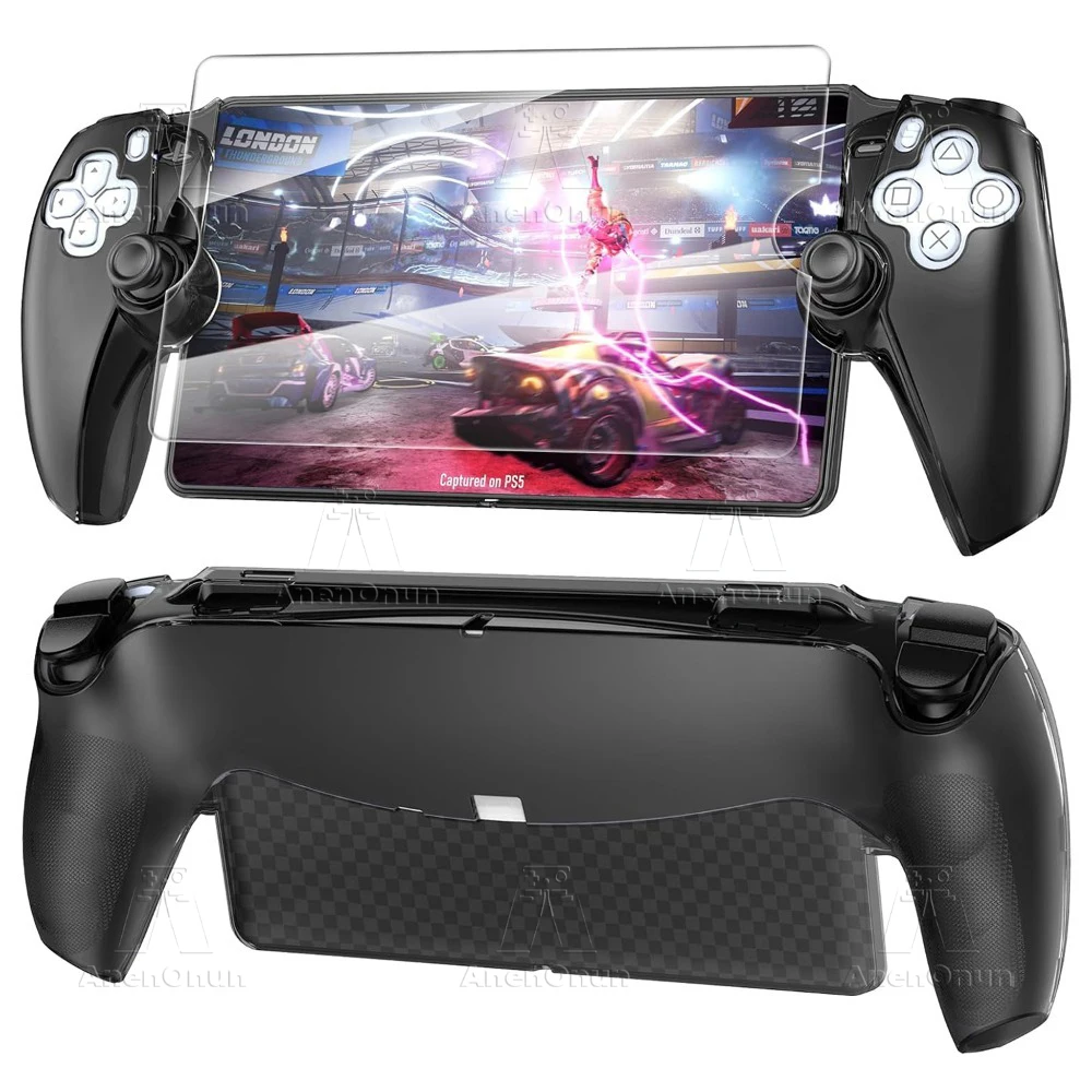 PS Portal-funda protectora de ajuste completo, 2 piezas, película de pantalla de vidrio templado HD, anticaída, antiarañazos, transparente, carcasa de cristal para PC