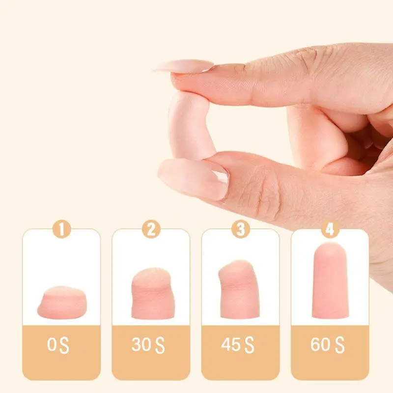 Tapones para los oídos de esponja suave para dormir, tapones para los oídos para viajes, tasa de reducción de ruido de 35,5 dB, aislamiento acústico, 24/60/120 Uds. - imagen 2