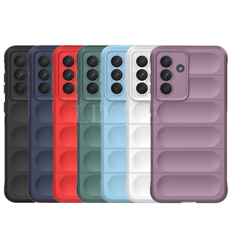 Para Samsung Galaxy A56 funda de silicona líquida Samsung A56 funda de goma a prueba de golpes Protector de teléfono Fushion Galaxy A56 5G