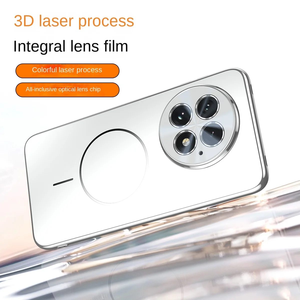 Para OnePlus 13 funda chapada dura lente de carga inalámbrica magnética funda protectora trasera para OnePlus 13 13R One Plus 13 Shell - imagen 4