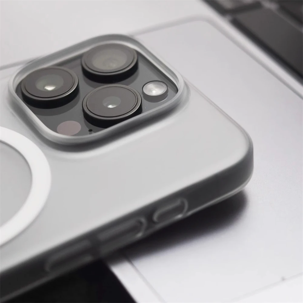 Funda mate translúcida magnética ultrafina de 1,0 MM para iPhone 17 16 15 Pro Max 14 13 12 Magsafe carga inalámbrica cubierta dura delgada - imagen 3