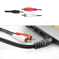 Cable Jack 3,5 mm a Doble RCA para Audio Hi-Fi