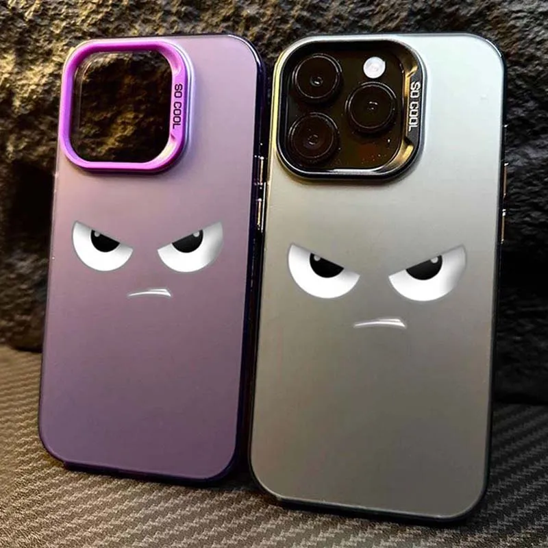 Funda de teléfono divertida con cara enojada para Xiaomi 14T 13T 12T Pro Mi 15 14 13 12 11 Lite 5G NE, cubierta de parachoques dura mate a prueba de golpes