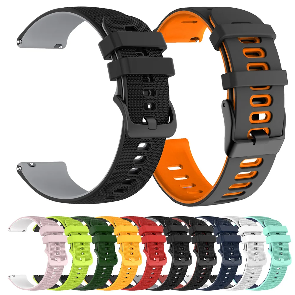 Correa deportiva de silicona de dos tonos para COROS PACE 3 PACE2 Band para COROS APEX 2 Pro 42mm 46mm reemplazar pulsera 20mm 22mm cinturón de muñeca - imagen 2