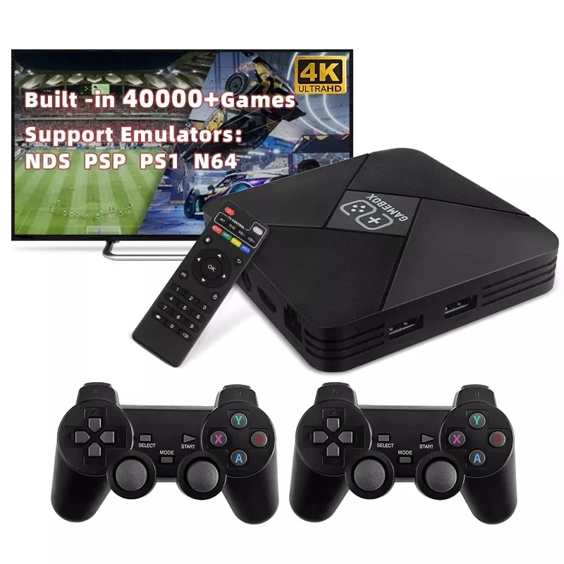 Consola de videojuegos Retro de doble sistema, TV Box con más de 50 emuladores, más de 40000 juegos para NDS/PS1/PSP/GBA/N64, Set-top 4K HD Box - imagen 2