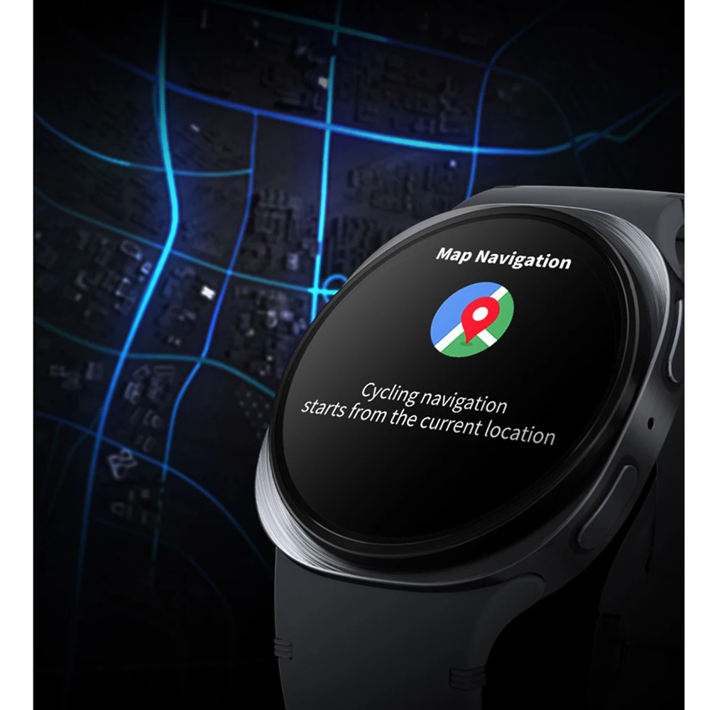 Reloj inteligente con mapa de llamadas de diente azul, navegación, SOS, deportes, relojes de ritmo cardíaco, 8 asistente de voz, recordatorio de información, reloj inteligente, 696 - imagen 5