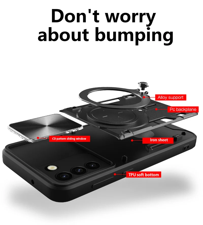 Para Samsung Galaxy S21 Plus funda a prueba de golpes armadura soporte magnético anillo fundas de teléfono para Galaxy S 21 FE S21 Ultra S21FE contraportada - imagen 4