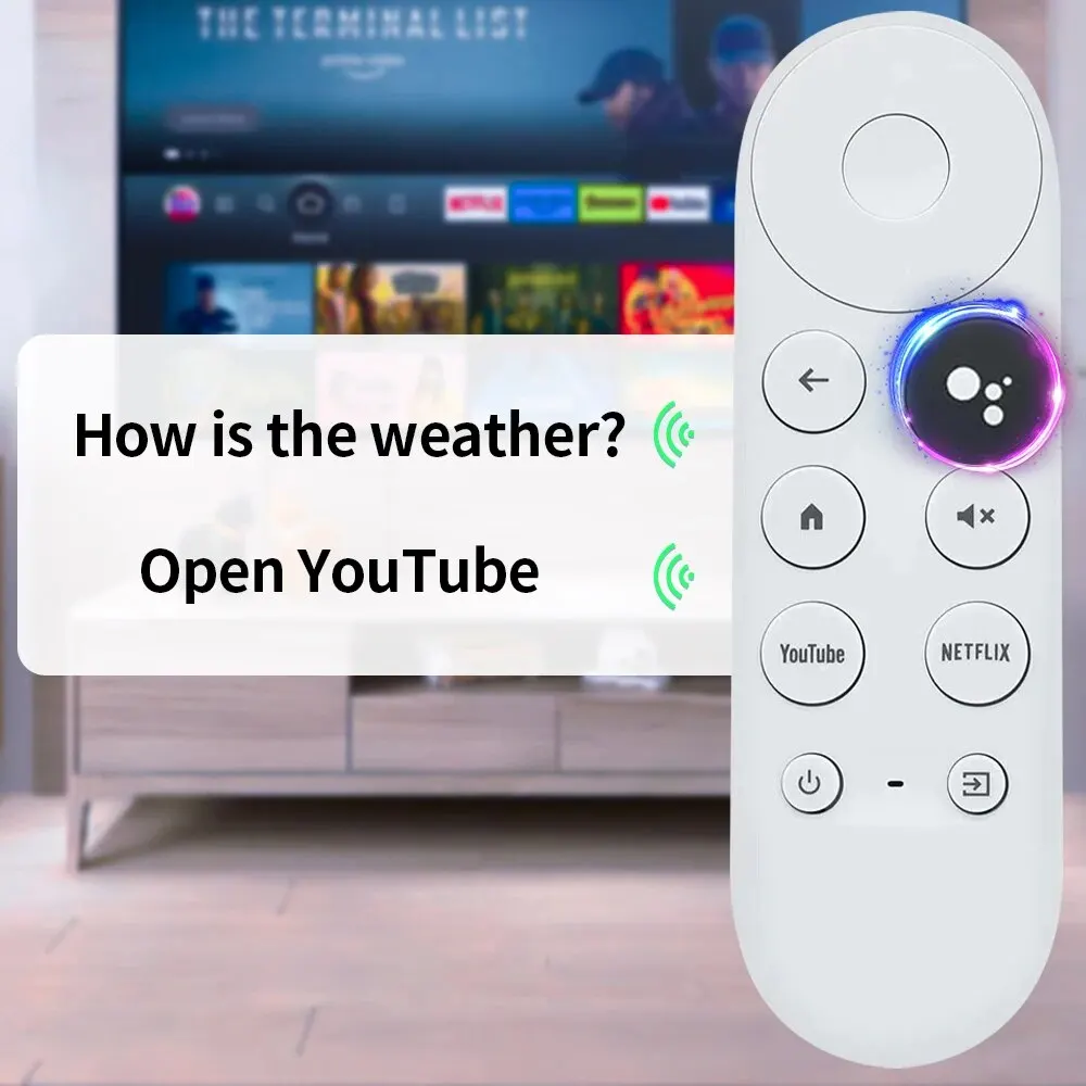 (SOLO control remoto) Control remoto por voz de repuesto G9N9N para reproductor multimedia de transmisión de nieve Google Chromecast 4k - imagen 4