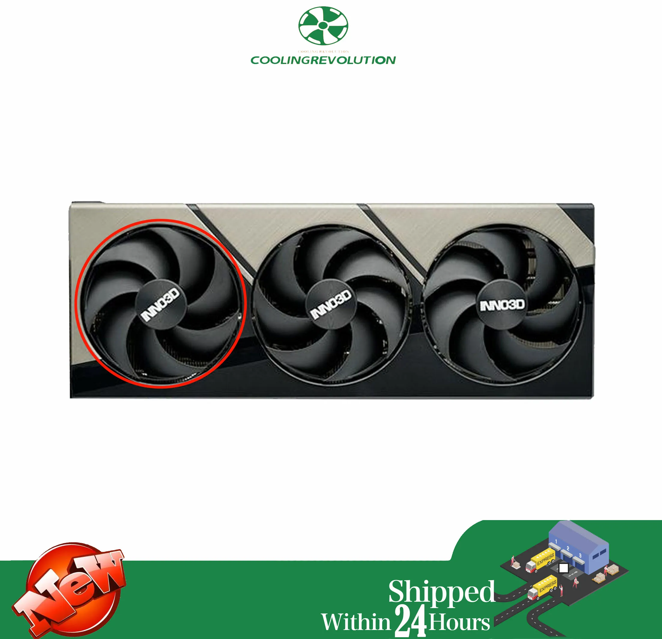 Ventilador de tarjeta gráfica para INNO3D GEFORCE RTX 4090 X3 OC, 98MM, FD10020M12D - imagen 4