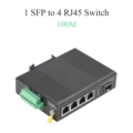 1 SFP-4 RJ45 100M