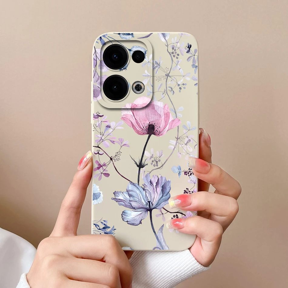 Para Oppo Reno 13 Pro 13F funda de teléfono lindo astronauta cobertura completa Anti caída parachoques para Reno13 F 4G 5G cubierta trasera de silicona líquida - imagen 5