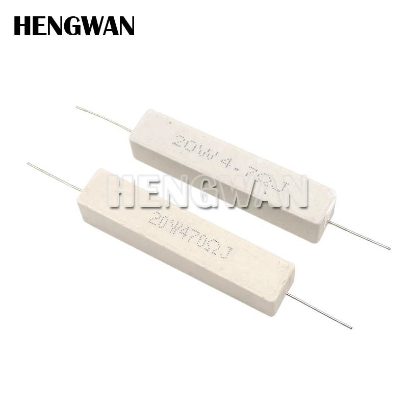 10 Uds 20W 5% resistencia de cemento resistencia de potencia 0,1 - 10K 0.1R 0.5R 10R 50R 0,22 0,33 0,5 1 2 5 8 10 20 30 50 100 1K 1,5K 2K ohm - imagen 4