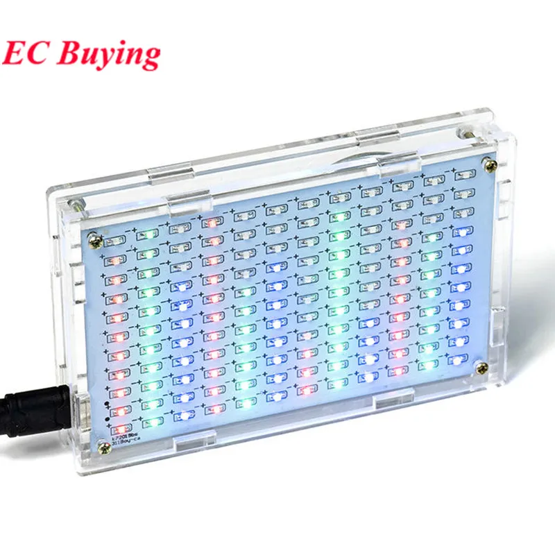 Kit electrónico de espectro de música LED DIY, pantalla de frecuencia de sonido de Audio, proyecto de soldadura PCB, práctica de soldadura, Kits electrónicos Diy - imagen 2