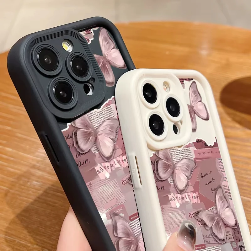 Funda de teléfono rosa a la moda para Samsung Galaxy S25 S24 S23 S22 S21 Ultra Plus S20 FE A55 A54 A35 A15 funda suave de silicona - imagen 3