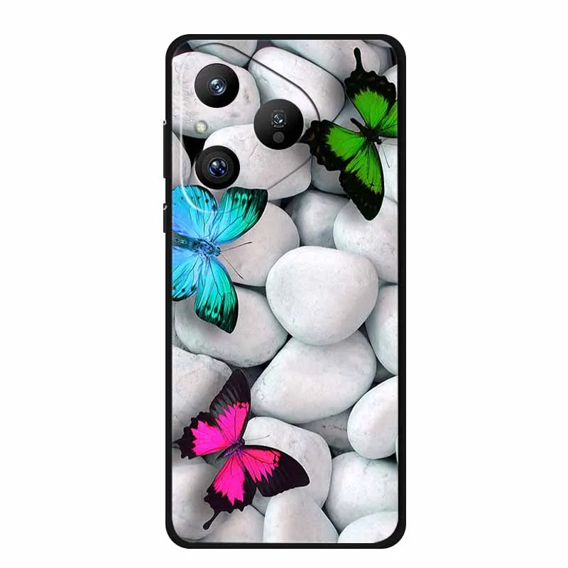 Para Huawei PURA 80 5G funda minimalista estilo tecnológico TPU negro fundas de teléfono de silicona suave para Pura 80 5G cubierta de parachoques absorbente de golpes - imagen 3