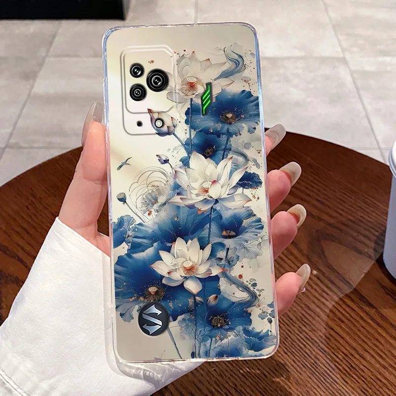 Para Black Shark 5 Pro dragón de lujo lindo Cool niños niñas suave silicona TPU funda trasera de teléfono para BlackShark 5 transparente - imagen 5