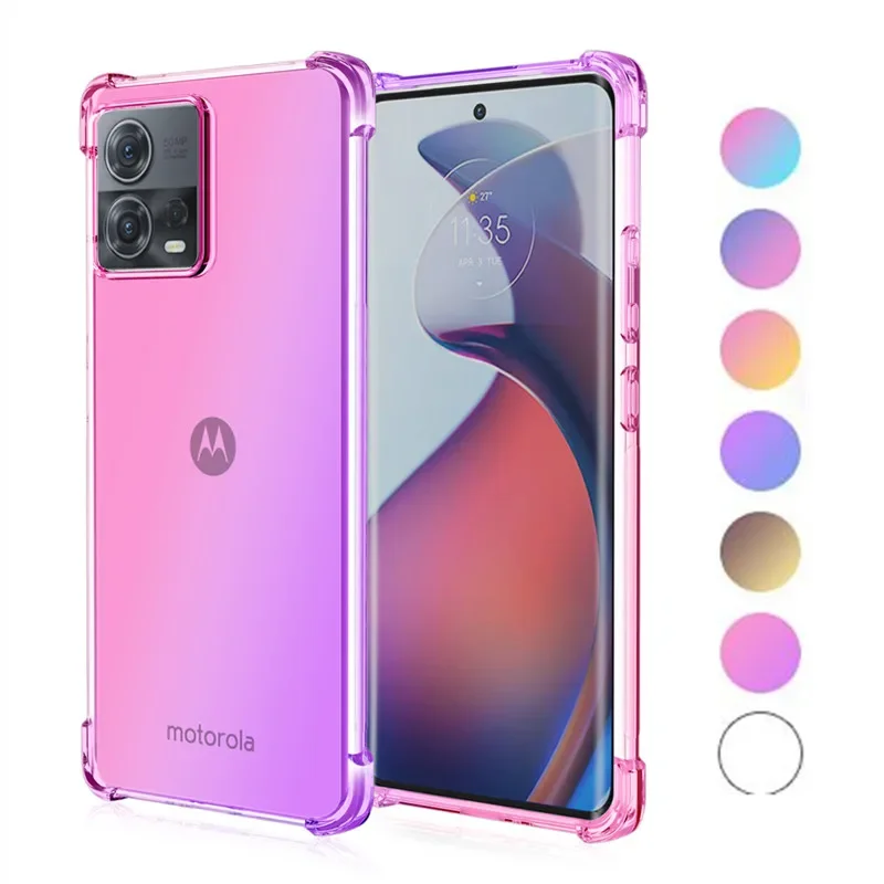 Funda de TPU con Airbag degradado a prueba de golpes para Moto Edge 50 Pro 40 Neo 30 Ultra Fusion Funda protectora Funda Coque