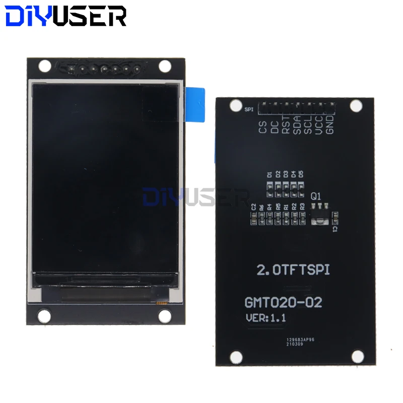 Unidad LCD OLED con pantalla TFT de 2,0 pulgadas IC ST7789V 240RGBx320 interfaz SPI de matriz de puntos para módulo de pantalla LCD a todo Color Arduio - imagen 5