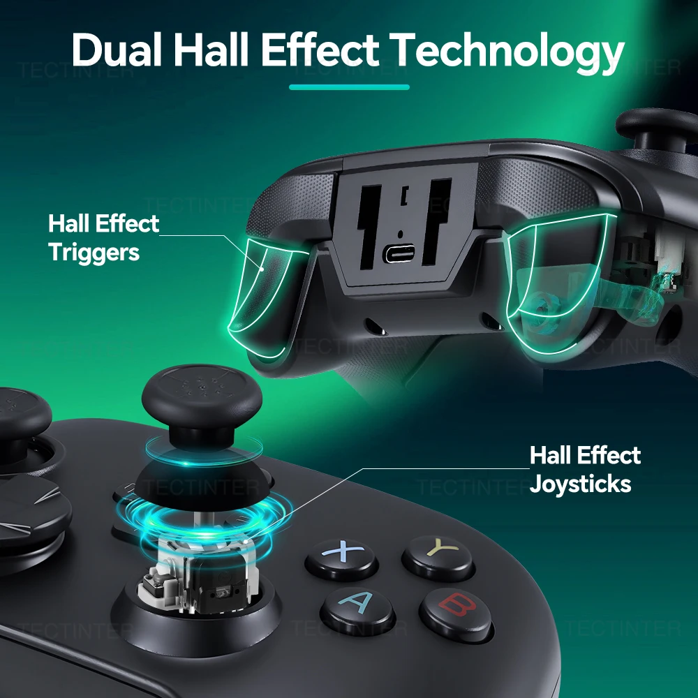 Controlador inalámbrico BT para Nintendo Switch 2, Joystick de efecto Hall para Switch/PS3/PS4/Android/PC/IOS, accesorios para juegos - imagen 4