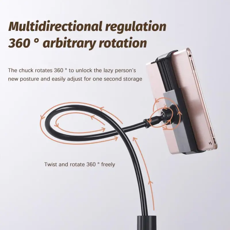 Soporte Universal para teléfono, soporte para tableta, soporte Flexible para montaje en cama de escritorio, soporte de 70/100cm para teléfono móvil - imagen 4