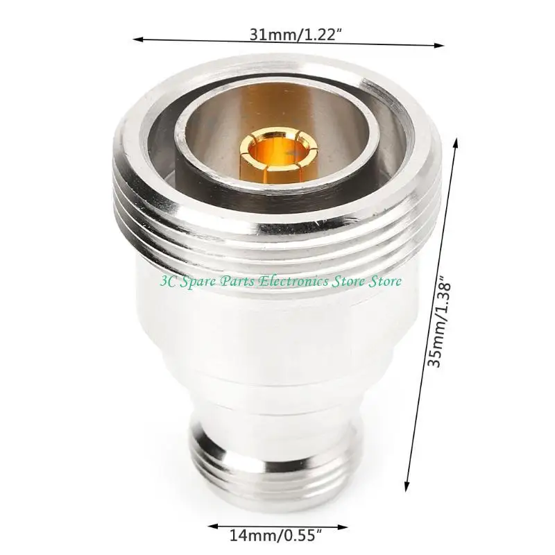 Adaptador coaxial microondas SZ RF L29 7/16 DIN a conector N - imagen 2