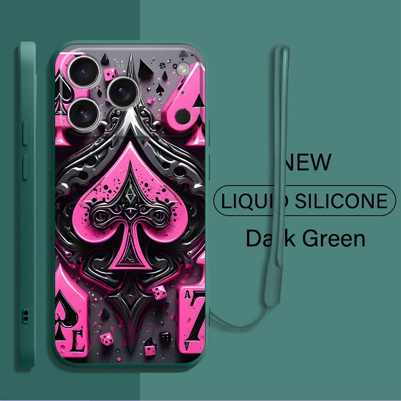 Funda con tarjetas coloridas para iPhone 11 12 13 Pro Max 16e 16 14 15 Plus 17 Air XR 7 8 XS Funda suave - imagen 3