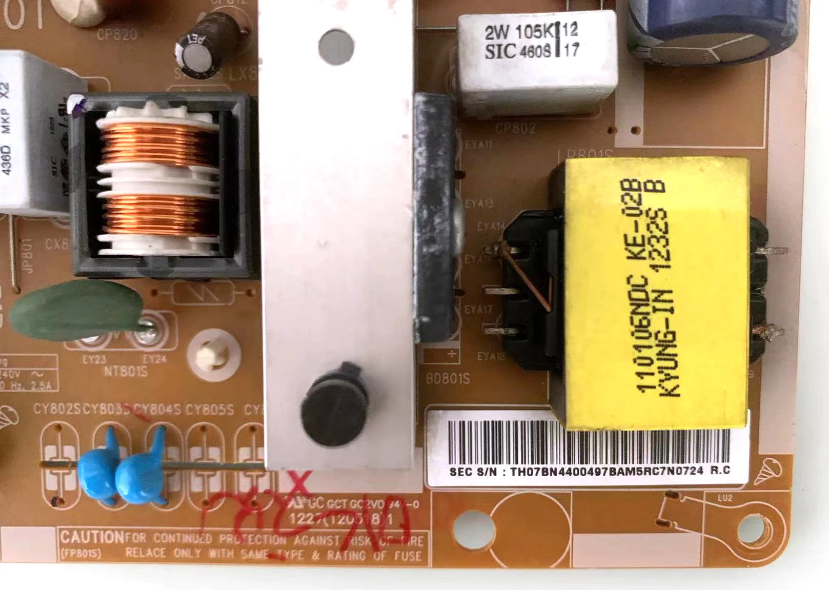 BN44-00497B = BN44-00497A pd46avf _ CHS Placa de fuente de alimentación para TV UE46EH5000W, UA46EH5000R, UN46EH5000F, un46eh50f, HG46NA570LB - imagen 2