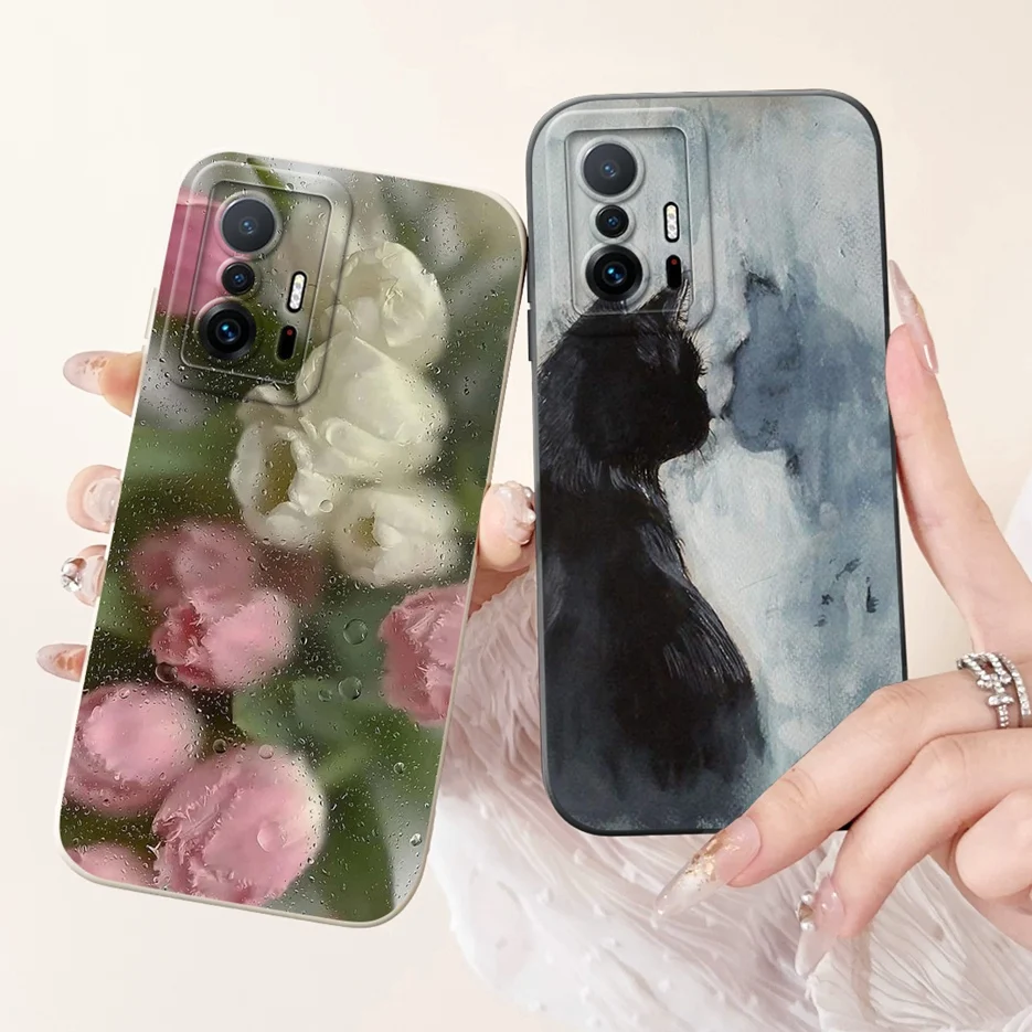 Para Xiaomi 11T Pro funda Mi11T Linda funda pintada de caramelo a prueba de golpes funda de teléfono de silicona suave para Xiaomi Mi 11T Pro 11TPro 5G Shell - imagen 3