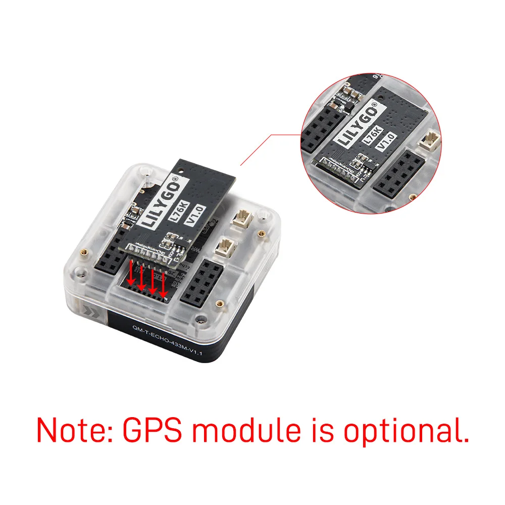 LILYGO ®   T-Echo Lite NRF52840 LoRa Pantalla de papel electrónico Módulo de potencia ultrabaja Placa de desarrollo de expansión GPS Compatible con meshtastico - imagen 4