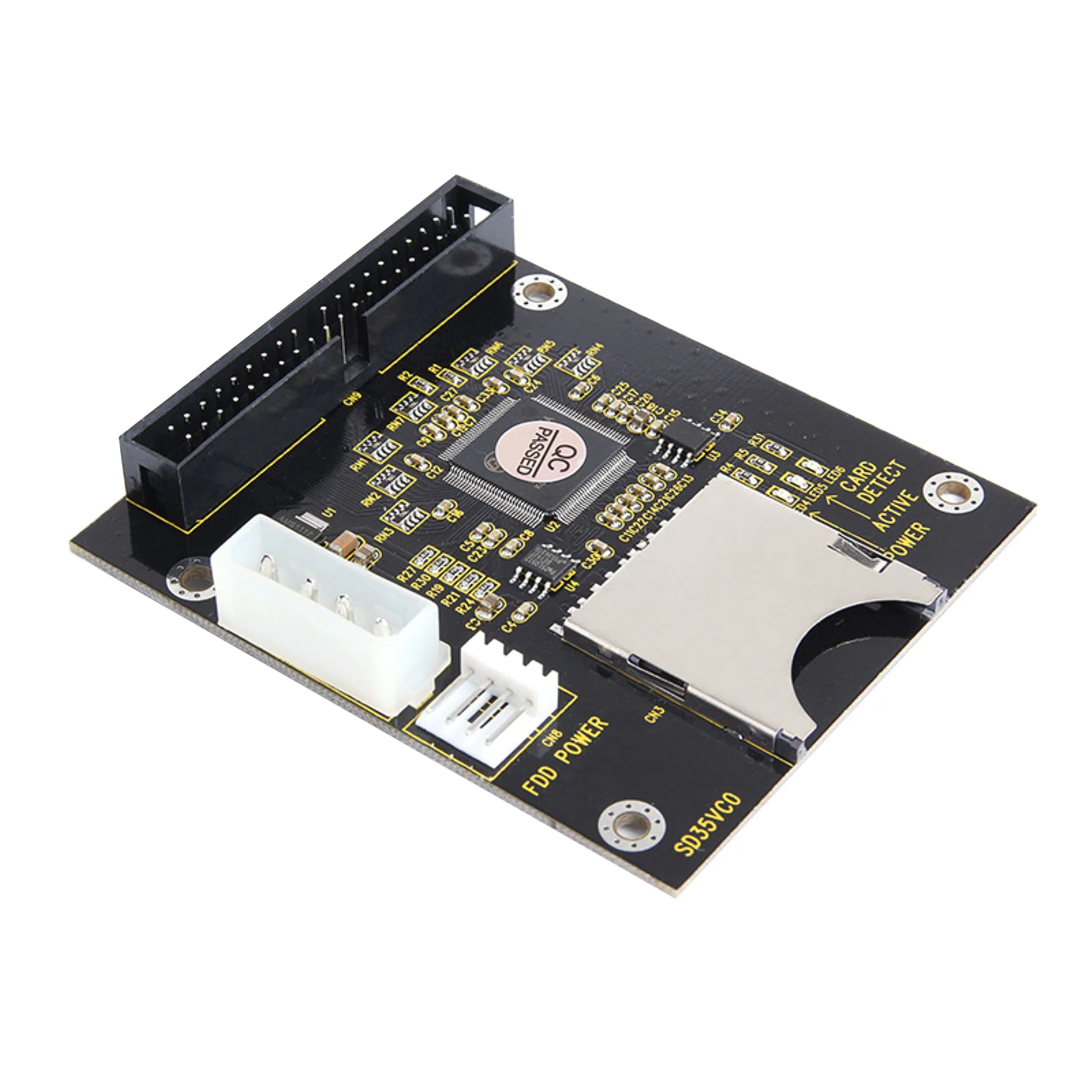 Módulo de tarjeta SD de 5V a IDE3.5, placa adaptadora de unidad de disco de 40 pines, capacidad de tarjeta elevadora, compatible con tarjeta SD de hasta 128GB, módulo ATA IDE - imagen 2