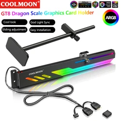 COOLMOON Soporte GPU Horizontal ARGB para PC