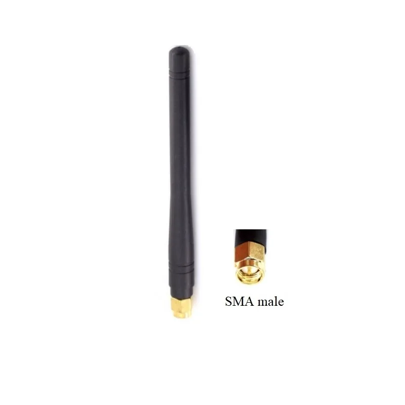 Antena GSM 3G de goma omnidireccional de 115mm de longitud, antena multibanda SMA macho recta, antena gsm gprs 3g