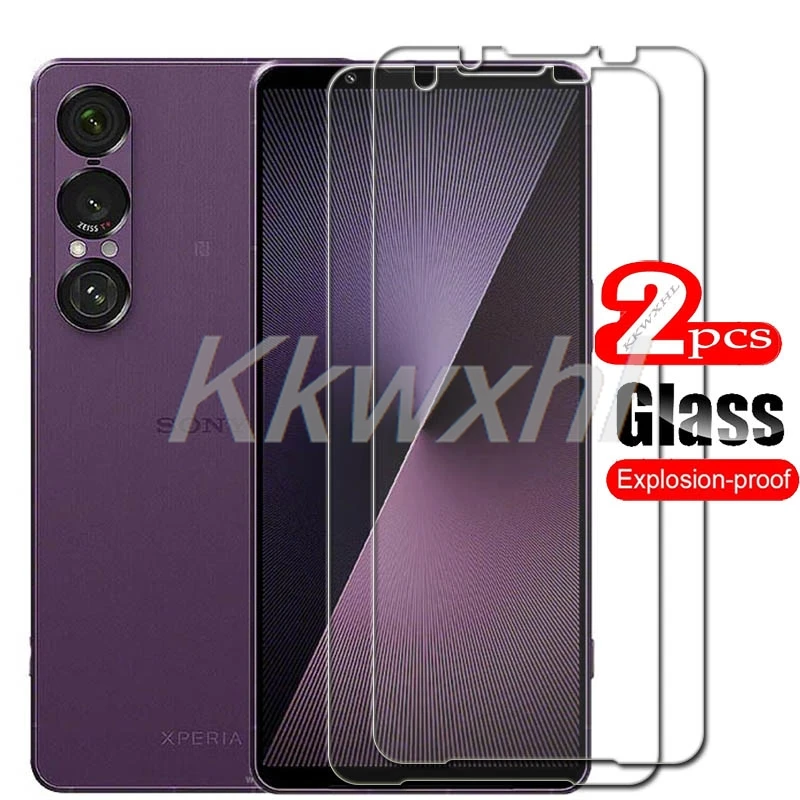 2 uds para Sony Xperia 1 VII cubierta de vidrio templado SonyXperia1VII Xperia1VII Xperia1VI Xperia1 VI Protector de pantalla película transparente