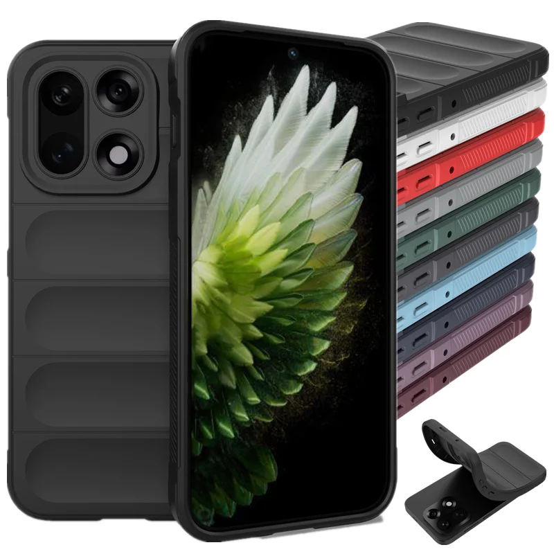 Funda de silicona Flexible con sensación de piel suave para OnePlus 15 5G, funda protectora a prueba de golpes