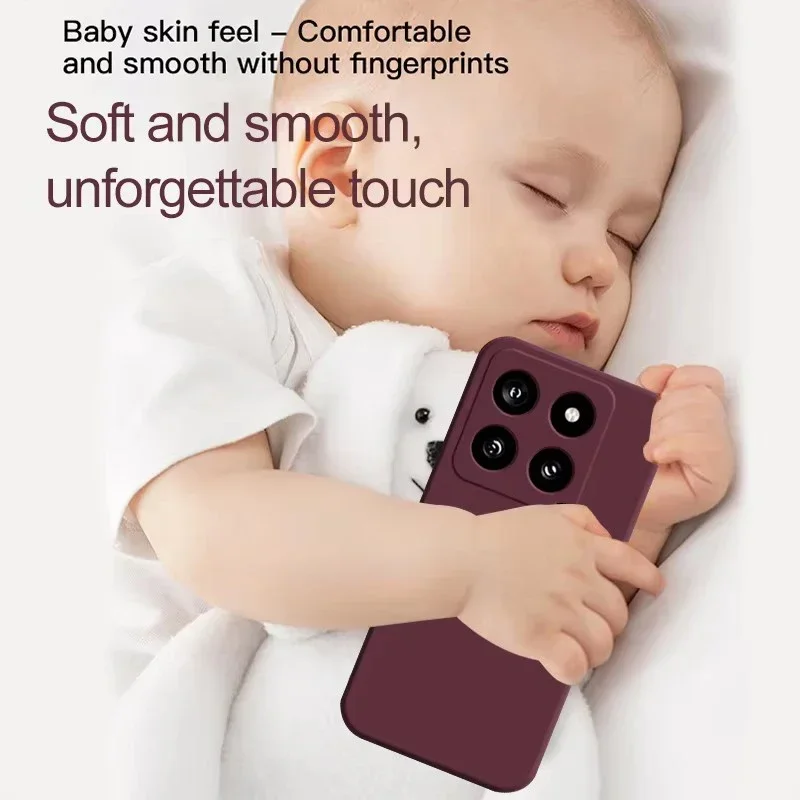 Funda Mi 14T Mi14T Pro, fundas de teléfono suaves de silicona líquida originales para Xiaomi Mi 14T Mi14T Pro Mi 14 T Pro, accesorios Xiaomi - imagen 4