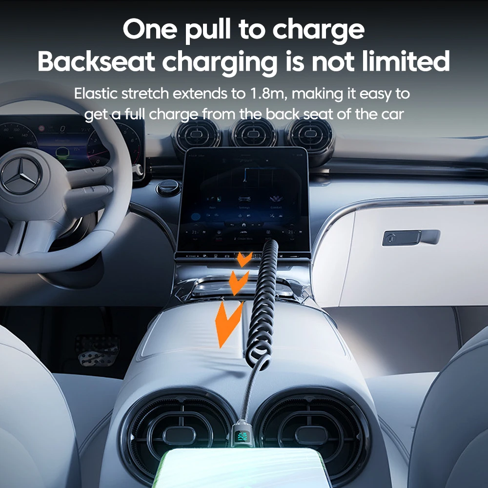 Cable USB a tipo C de 120W, 6A, Cable de datos de carga rápida para iPhone 15 16, Samsung, Huawei, cable cargador tipo C a tipo C - imagen 4