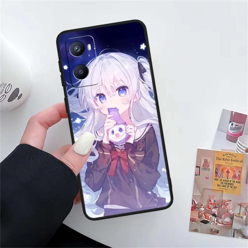 ANIME Nao Tomori para OPPO Reno 12 11 F 10 8 7 6 5 4 Z T Lite Plus Pro 4G 5G funda negra para teléfono - imagen 5