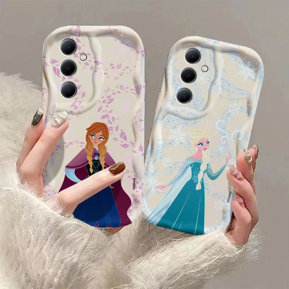 Funda de Elsa Anna Frozen Olaf 3D Wave para Xiaomi Redmi 13C 12 12C 10 10C 9 9C A1 A2 K50 K40 Note 13 12 11 10 Pro Plus 4G 5G - imagen 2