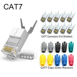 Conector RJ45 Macho Cat8 SFTP – Cable Ethernet Blindado