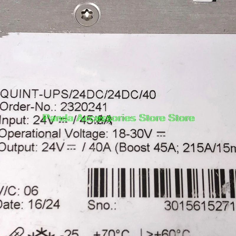 Para fuente de alimentación ininterrumpida Phoenix QUINT-UPS/24DC/24DC/40 24V/40A 2320241 Envío rápido totalmente probado de alta calidad - imagen 5