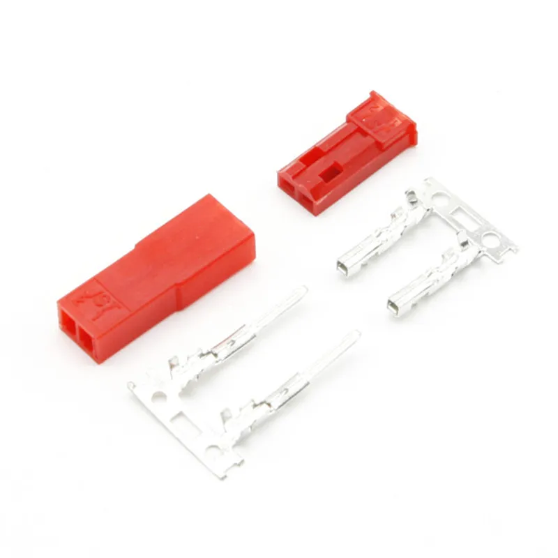 Kit Conector Terminal Crimpado Carcasa Enchufe Rojo Hembra Macho 2 Pines JST SYP 2.54mm 10 Juegos - Vista principal del producto
