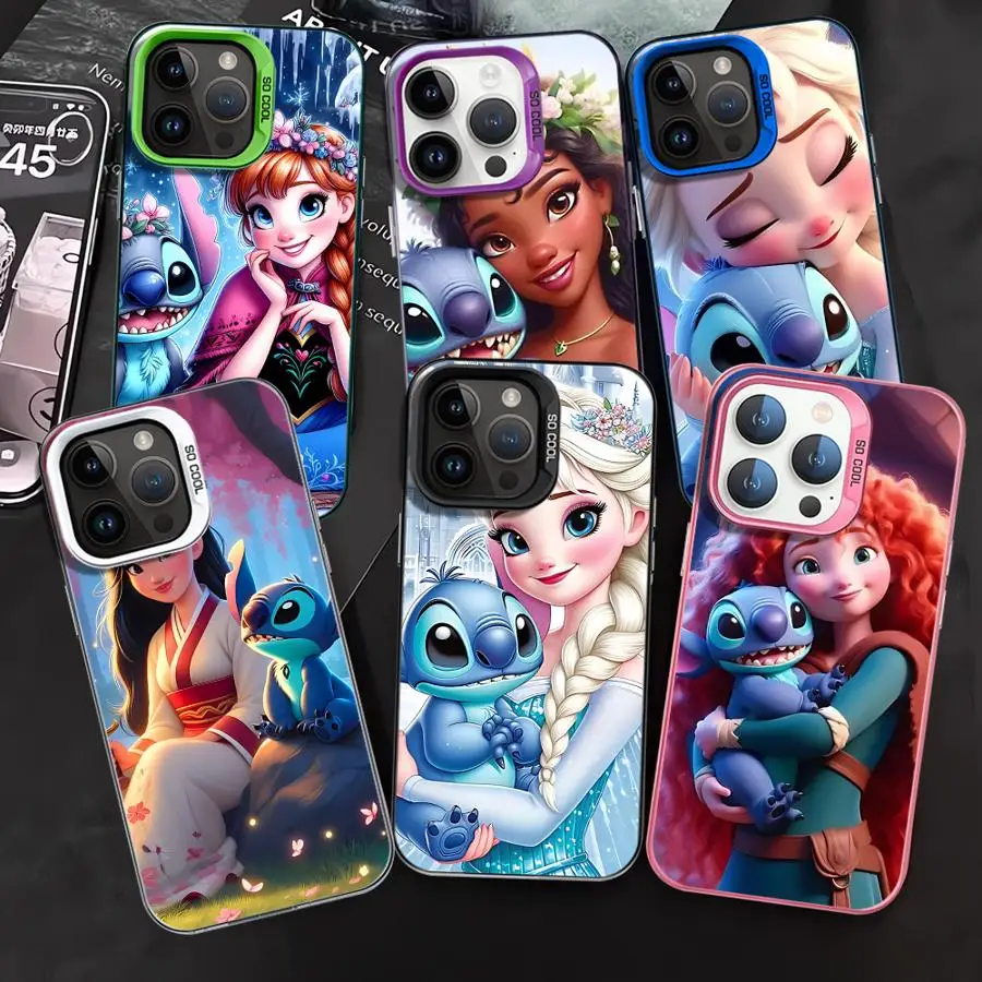 Cool Cute Stitch princesa funda de teléfono para Xiaomi Mi 14T 14 13 12 12T 11 Lite Poco X7 X6 F6 F5 X5 F4 F3 X3 GT Pro 4G 5G contraportada