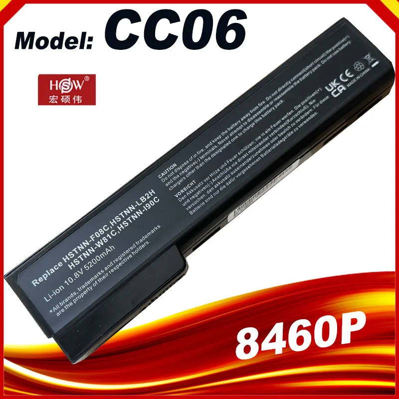 CC06XL CC06 batería del ordenador portátil para HP ProBook 6360b 6460b 6470b 6560b 6570b 6465b 6475b 6565b 8460p 8470p 8460W HSTNN-DB2F